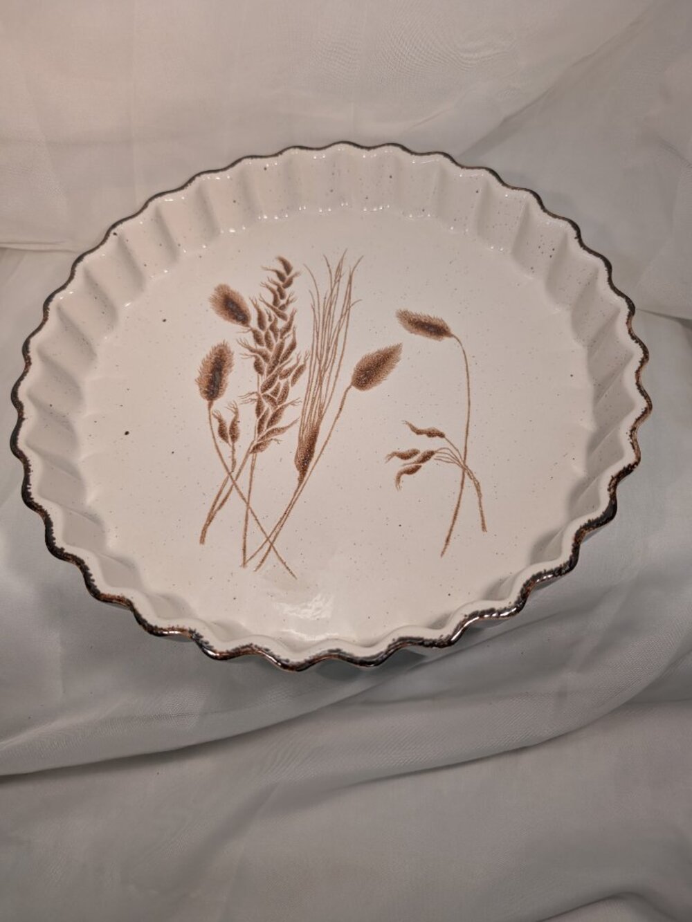 Midwinter Stonehenge Wild Oats Flan Quiche Dish DISHWASHER MICROWAVE SAFE - Picture 4 of 10